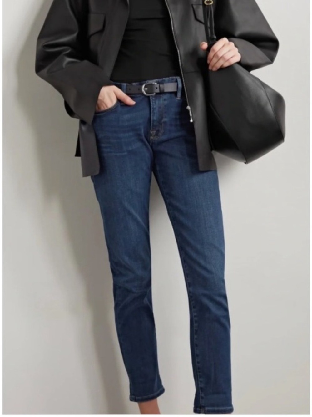 Frame Le Garcon Jeans Dublin Dark Wash Denim LGJ865 Womens 29